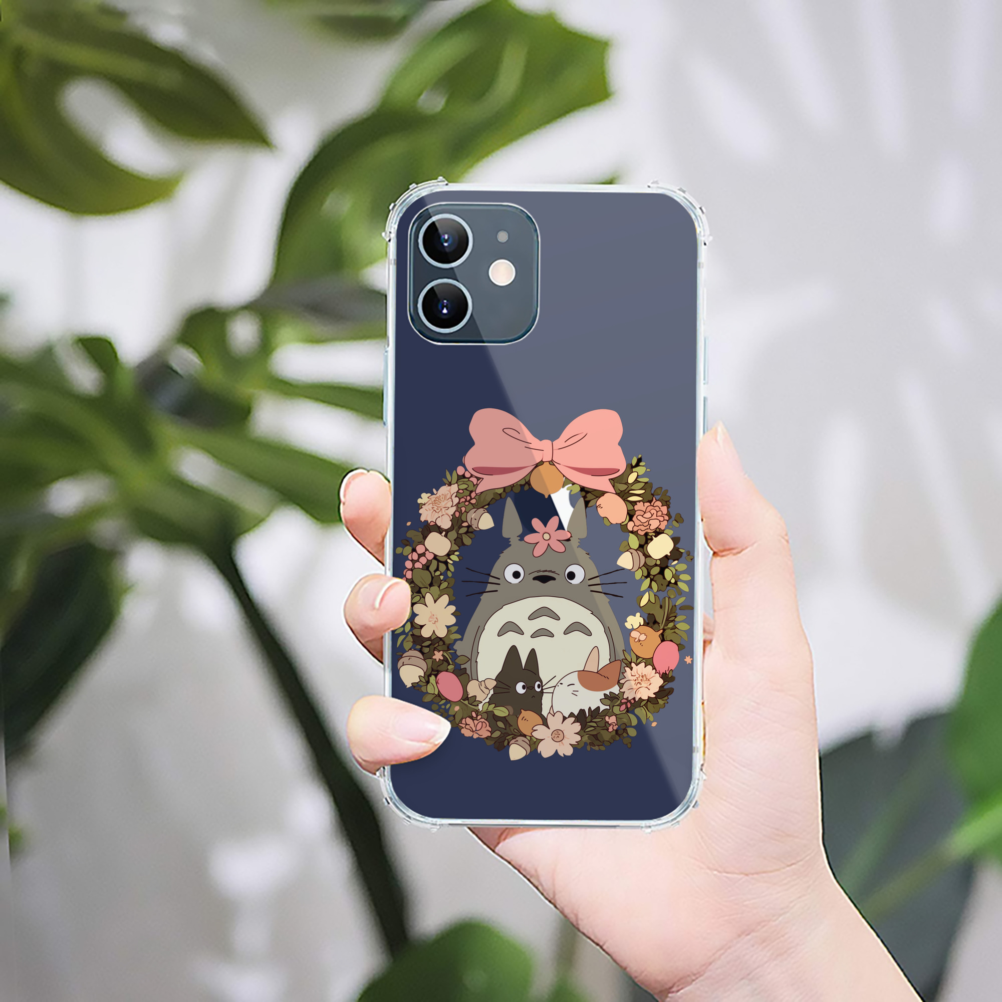 （画像用） となりのトトロ 草壁メイ 草壁サツキ My Neighbor Totoro Satsuki Kusakabe Mei Kusakabe 【iPhone 12シリーズ対応】透明スマホケース（クリアソフトケース）